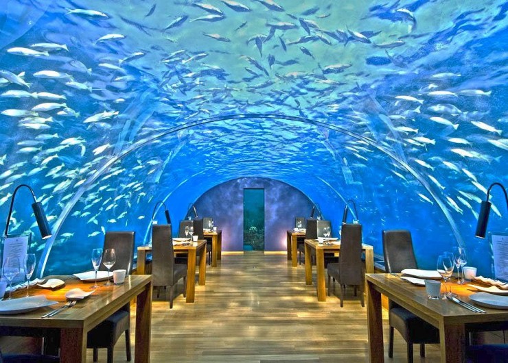 <strong> Ithaa Undersea Restaurant, Maldives</strong> 