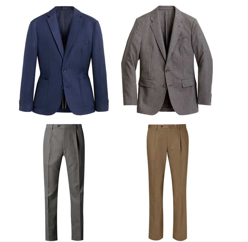 Unstructured Jacket + Pleated Trousers 